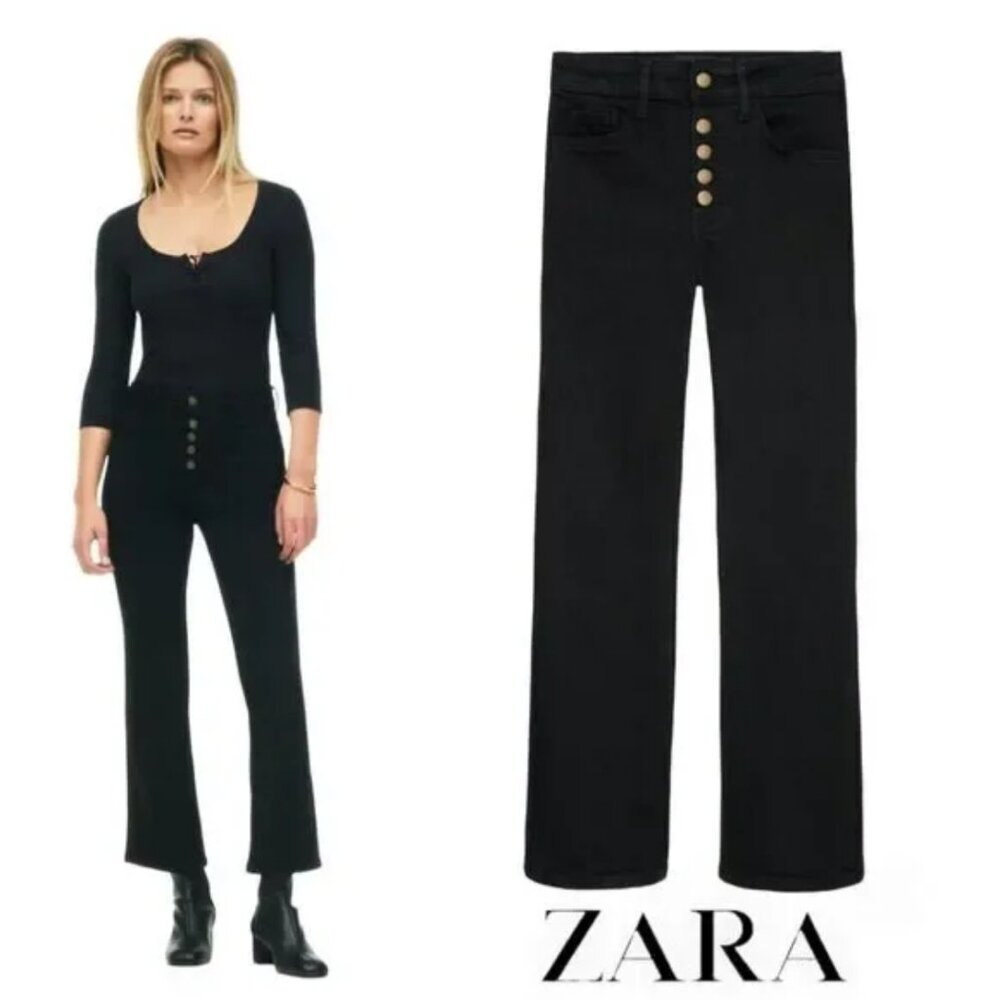 Zara The Cropped Flare into the Classics Jeans